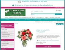 Tablet Screenshot of conventionfloral.com
